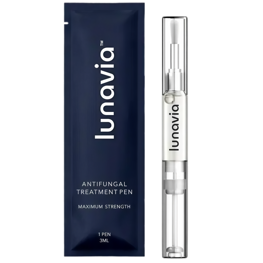 lunavia™ Antifungal Pen | Cures Most Athlete's Foot, Jock Itch, and Ringworm | 25% Undecylenic Acid with added Tea Tree, Jojoba, Clove Bud Oils & Aloe
